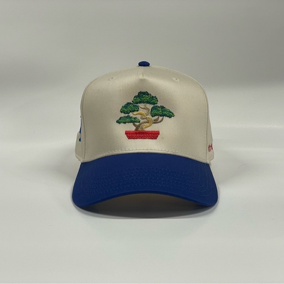 LA Bonsai Tree Blue Snapback - Etsy Israel Bonsai x LA Hat – Cream & Blue Edition